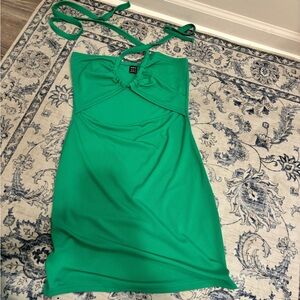 SHEIN Vibrant Green Mini Dress